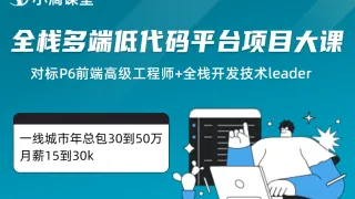 全栈多端低代码平台项目大课-系统化掌握React生态体系🔥🔥🔥